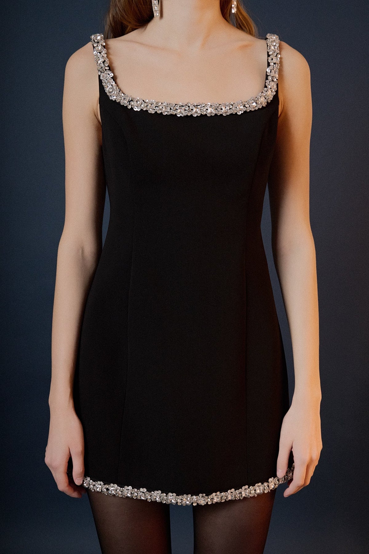 Endless Rose Value | Alessia Rhinestone Tape Mini Dress