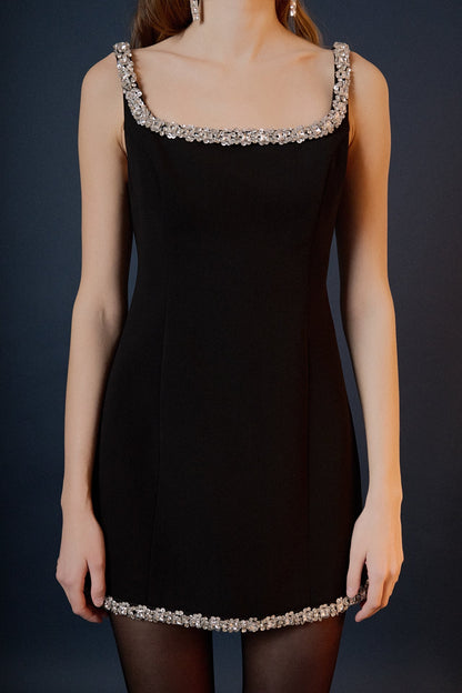 Endless Rose Value | Alessia Rhinestone Tape Mini Dress
