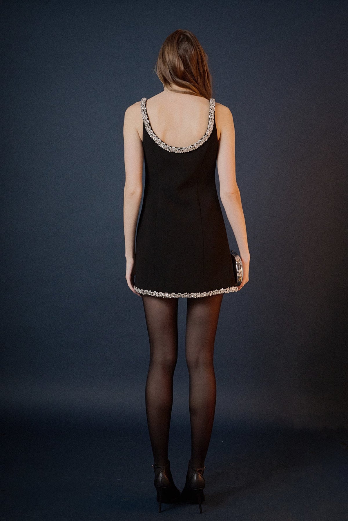 Endless Rose Value | Alessia Rhinestone Tape Mini Dress