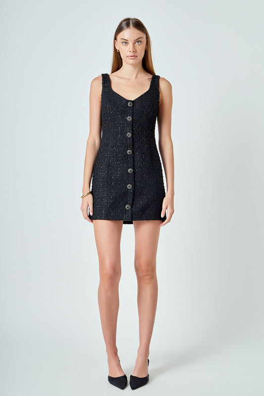 Endless Rose Hot Sale | Tweed Mini Dress