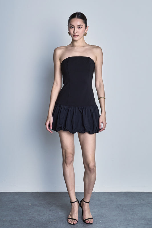 Endless Rose Premium | Makayla Strapless Bubbled Mini Dress