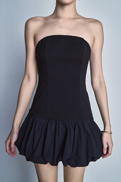 Endless Rose Premium | Makayla Strapless Bubbled Mini Dress