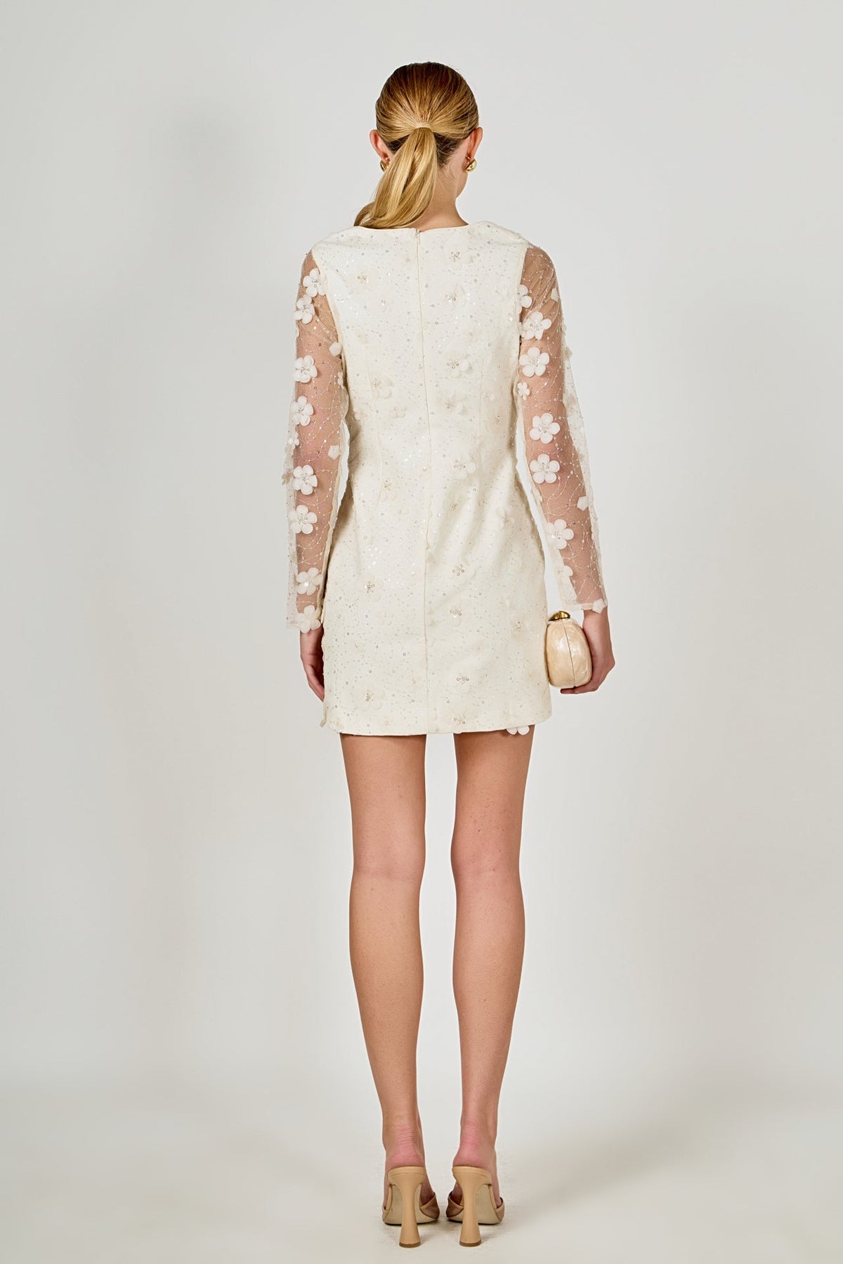 Endless Rose Smart Buy | Beaded Overlay Floral Mini Dress