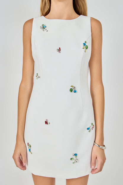 Endless Rose Exclusive | Rhinestone Detailed Mini Dress