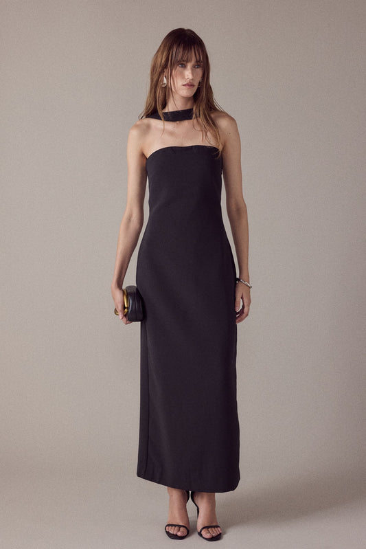 Endless Rose Quality | Neck Detail Fitted Maxi Dress
