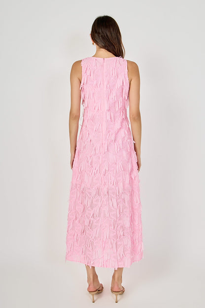 Endless Rose Featured | Textured Sleeveless Maxi Dress