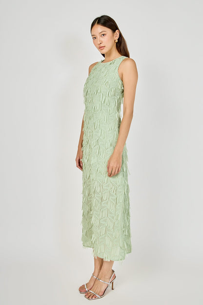 Endless Rose Featured | Textured Sleeveless Maxi Dress