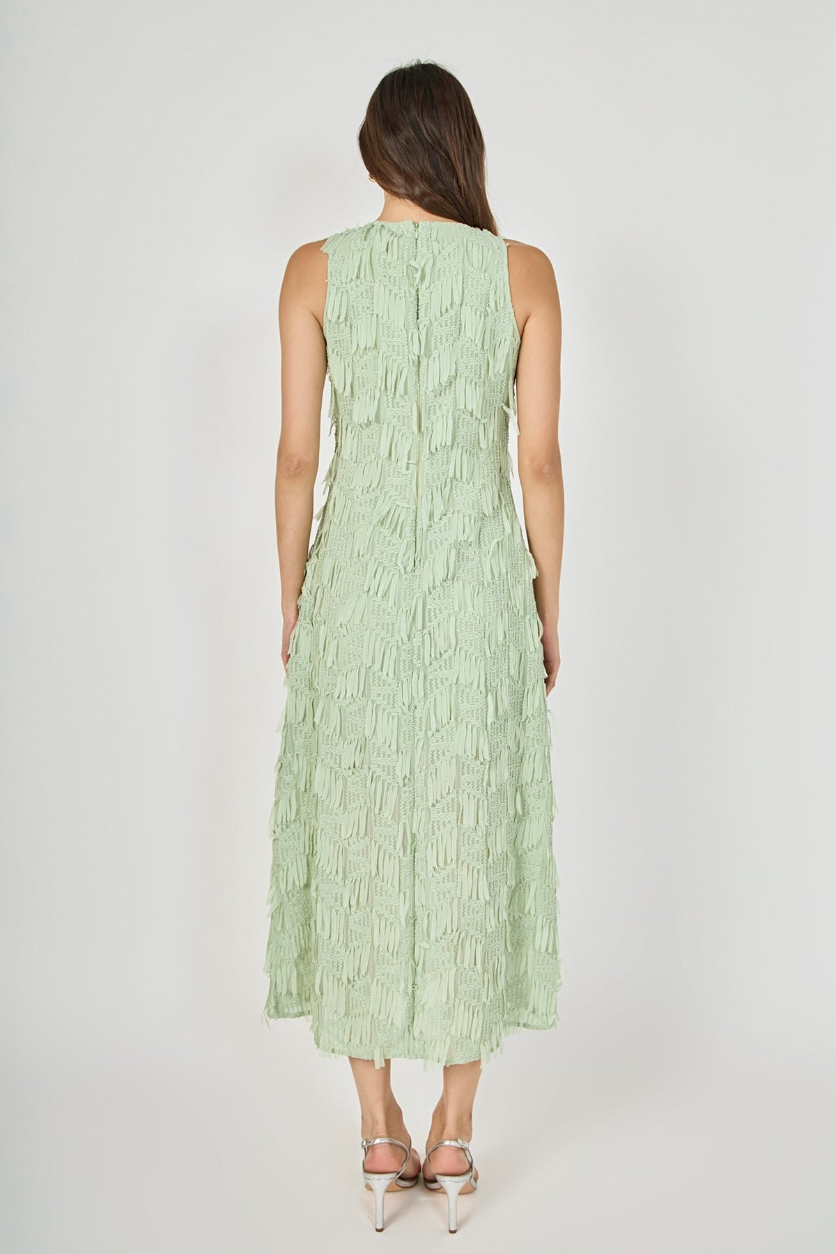 Endless Rose Featured | Textured Sleeveless Maxi Dress