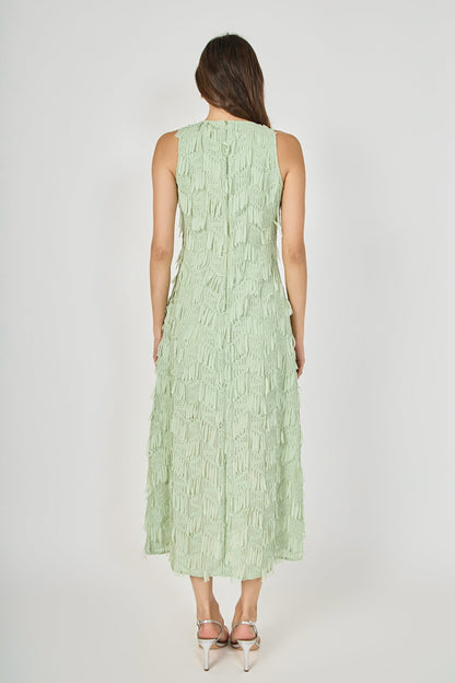 Endless Rose Featured | Textured Sleeveless Maxi Dress