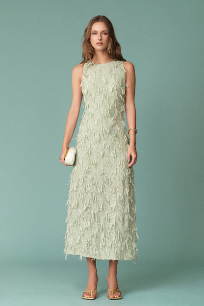 Endless Rose Featured | Textured Sleeveless Maxi Dress