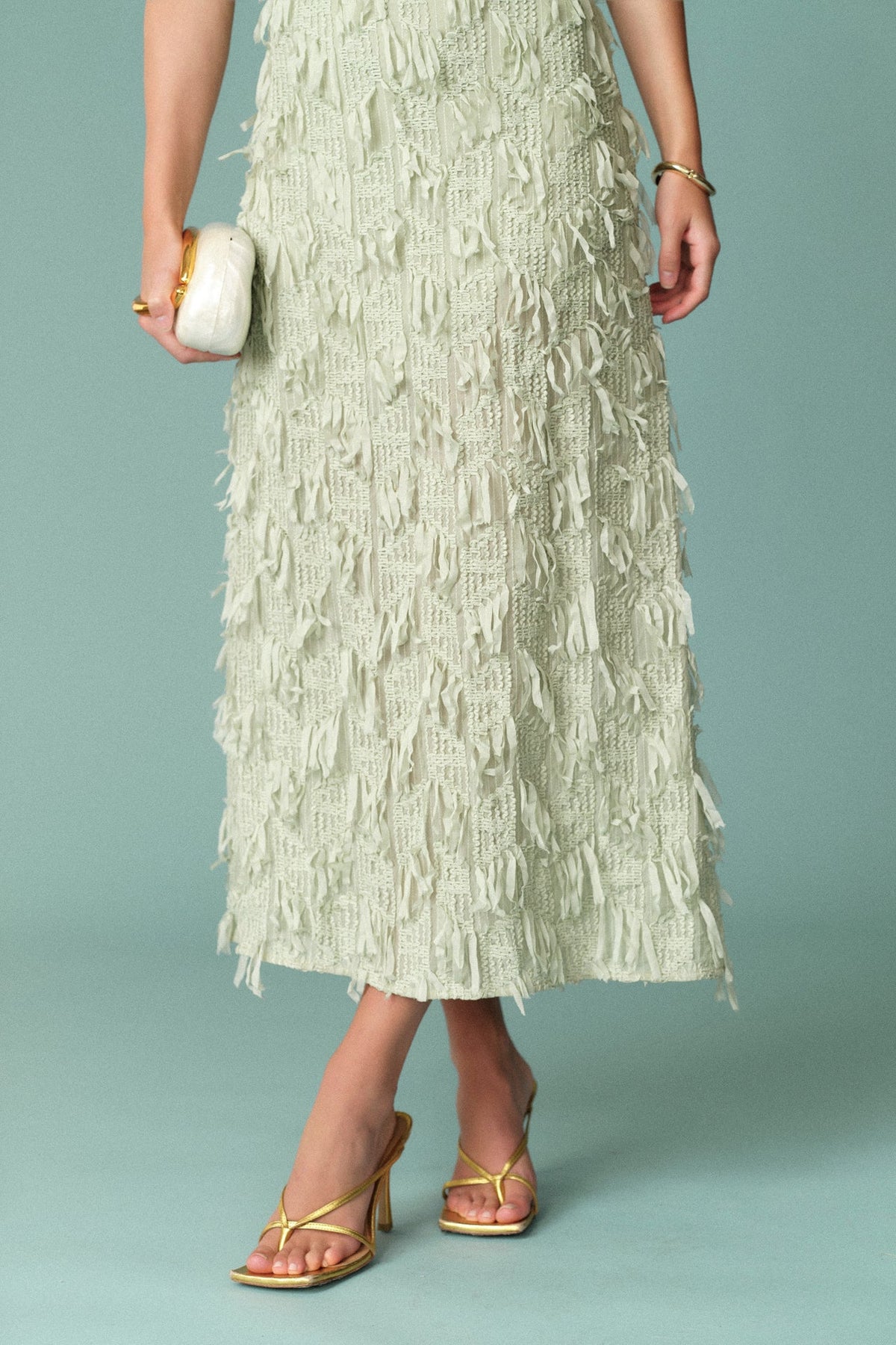 Endless Rose Featured | Textured Sleeveless Maxi Dress