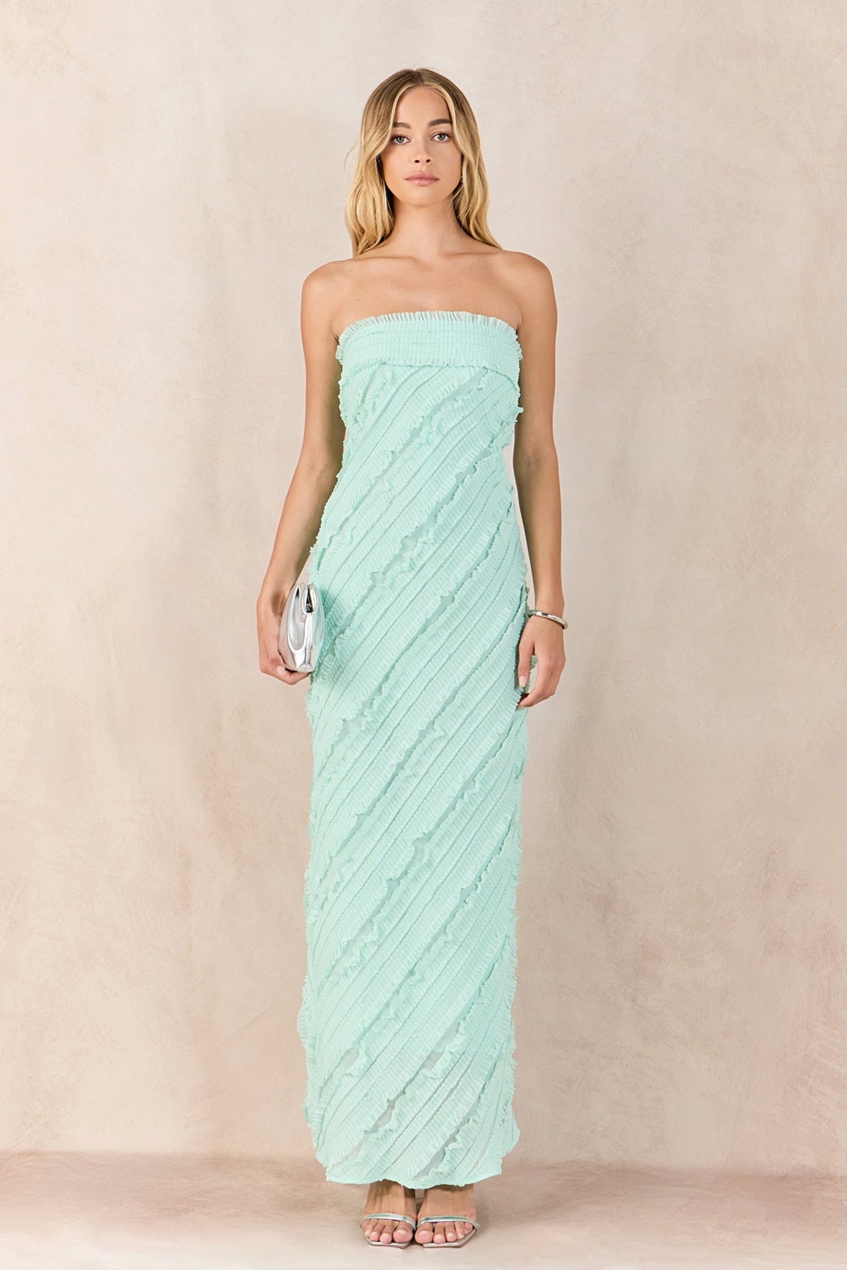 Endless Rose Best Price | Strapless Ruffled Maxi Dress