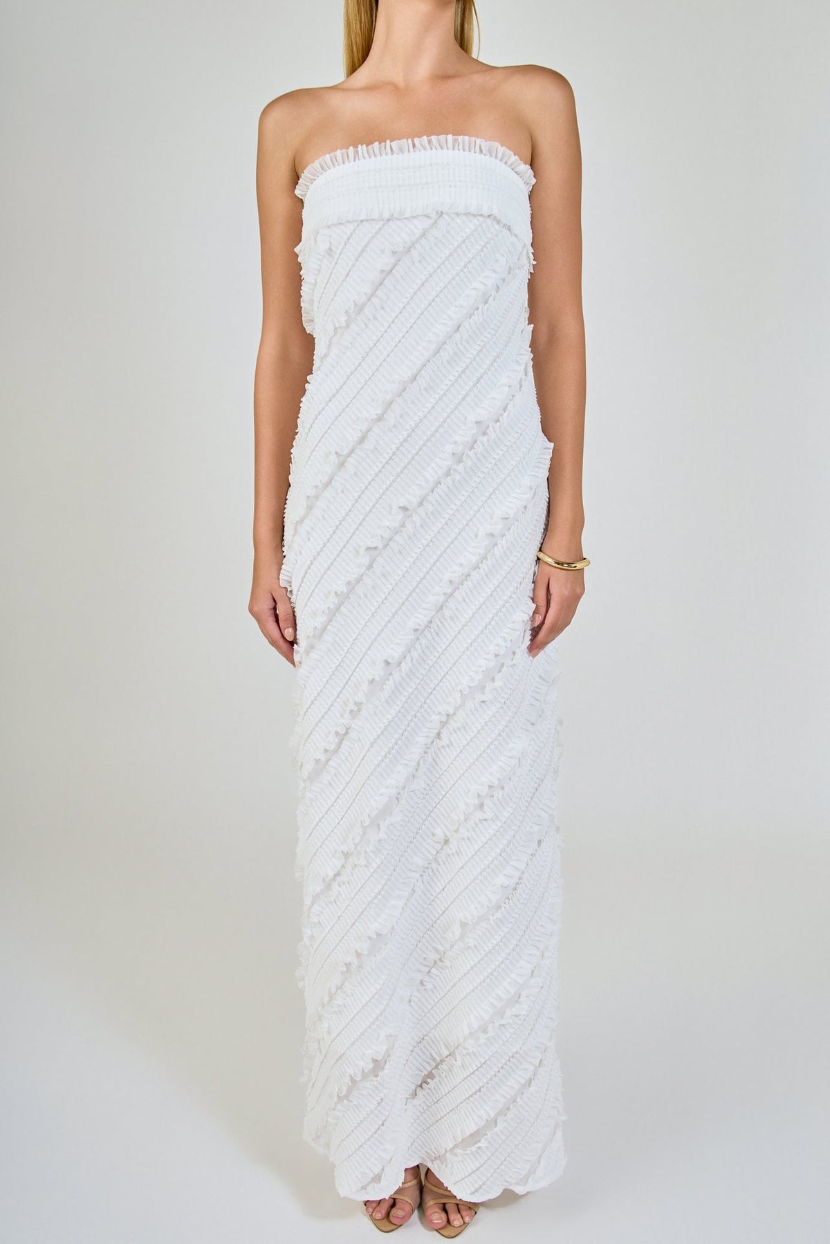 Endless Rose Best Price | Strapless Ruffled Maxi Dress