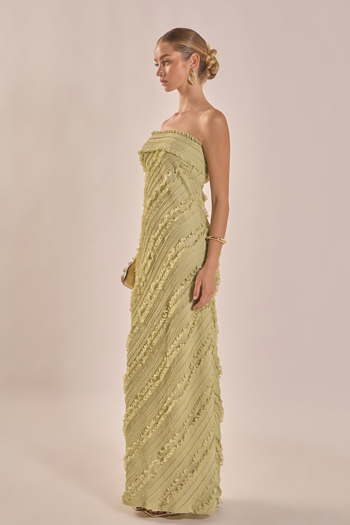 Endless Rose Best Price | Strapless Ruffled Maxi Dress