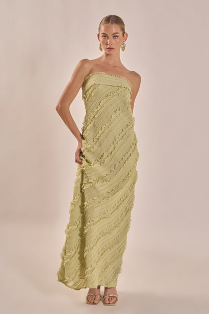 Endless Rose Best Price | Strapless Ruffled Maxi Dress