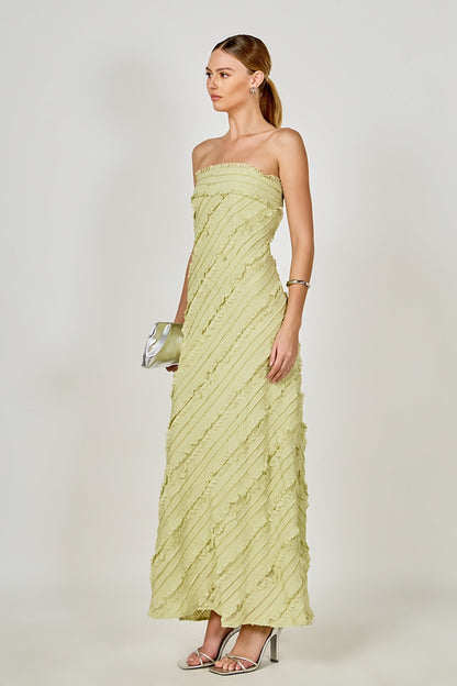 Endless Rose Best Price | Strapless Ruffled Maxi Dress