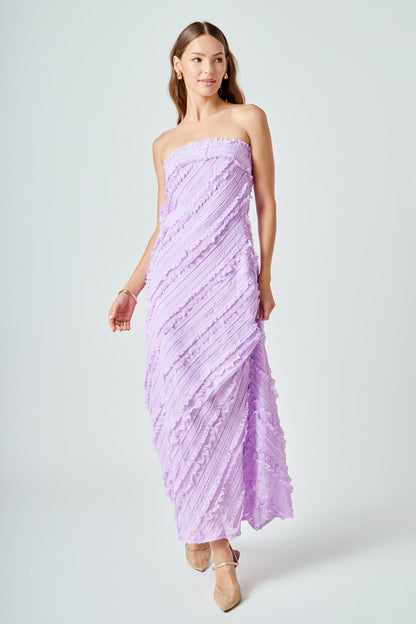Endless Rose Best Price | Strapless Ruffled Maxi Dress
