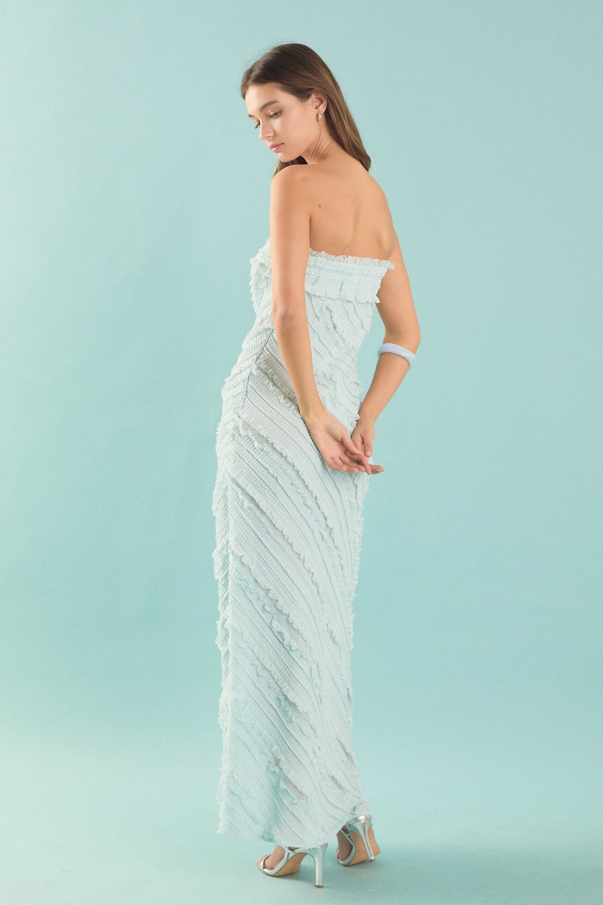 Endless Rose Best Price | Strapless Ruffled Maxi Dress