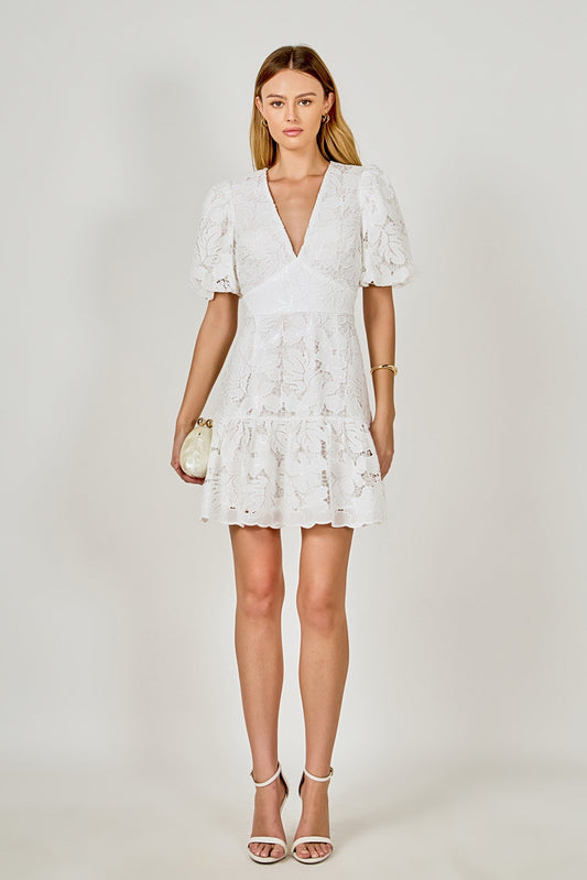Endless Rose Best Seller | Sequined Lace Mini Dress