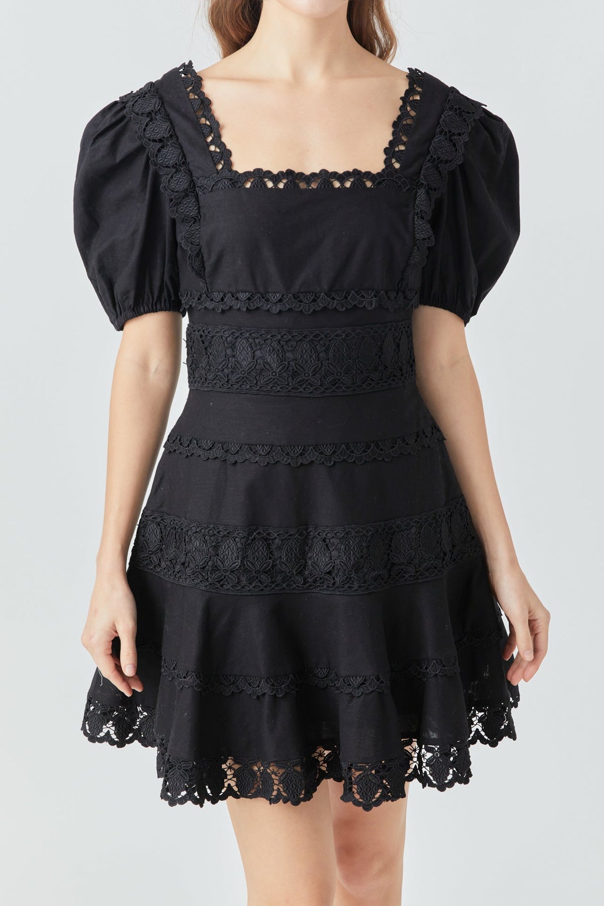 Endless Rose Trusted | Lace Fit-and-Flare Mini Dress