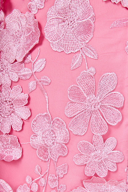 Endless Rose Quality | Strapless Floral Embroidered Maxi Dress