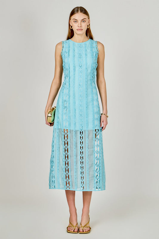 Endless Rose Recommended | Lace Tiered Midi Dress