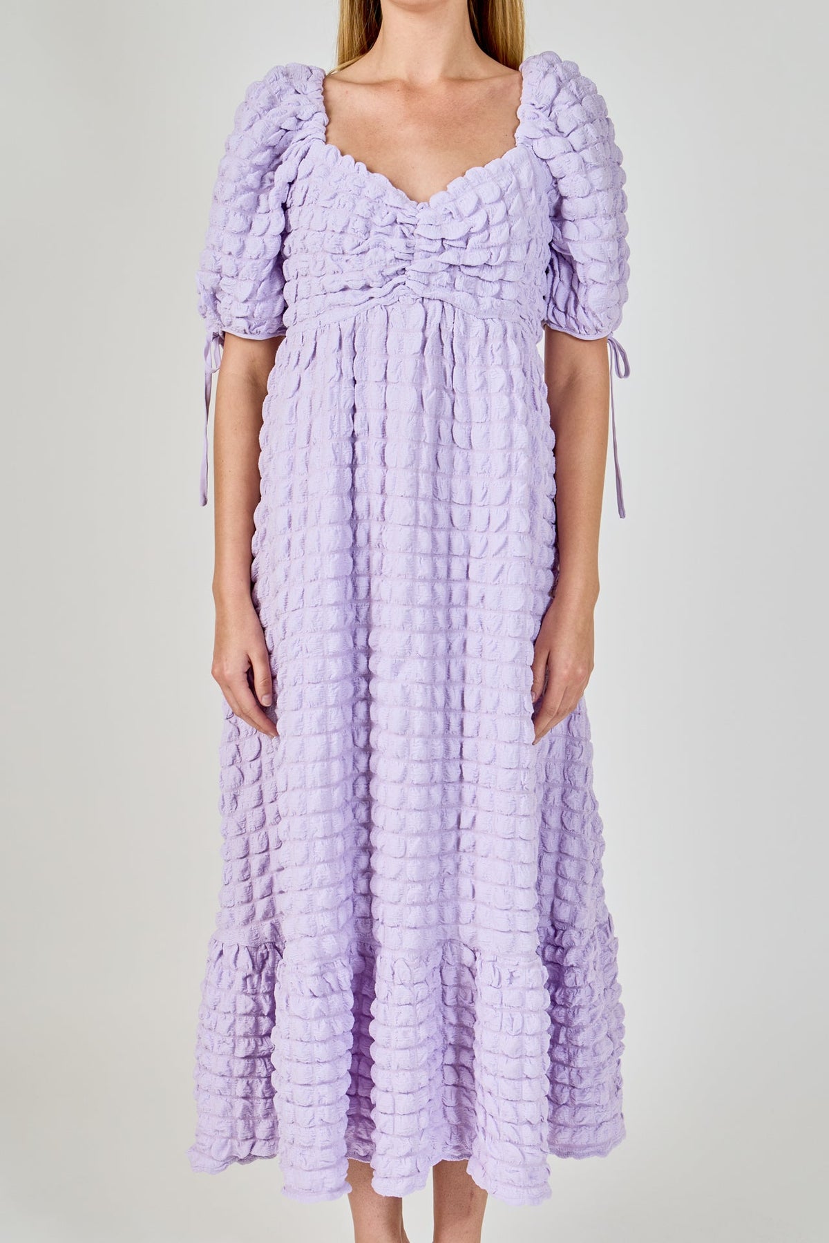 Endless Rose Hot Sale | Bubble Puff Sleeve Maxi Dress