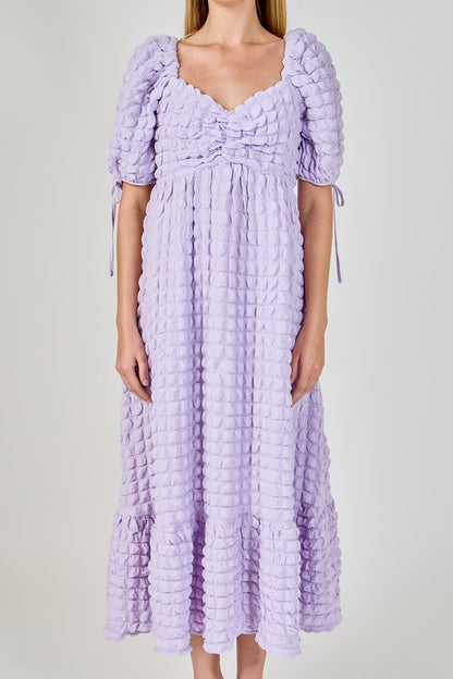 Endless Rose Hot Sale | Bubble Puff Sleeve Maxi Dress