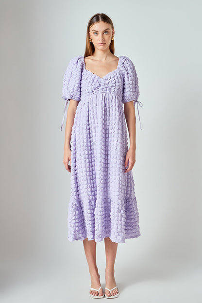 Endless Rose Hot Sale | Bubble Puff Sleeve Maxi Dress