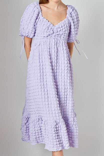 Endless Rose Hot Sale | Bubble Puff Sleeve Maxi Dress
