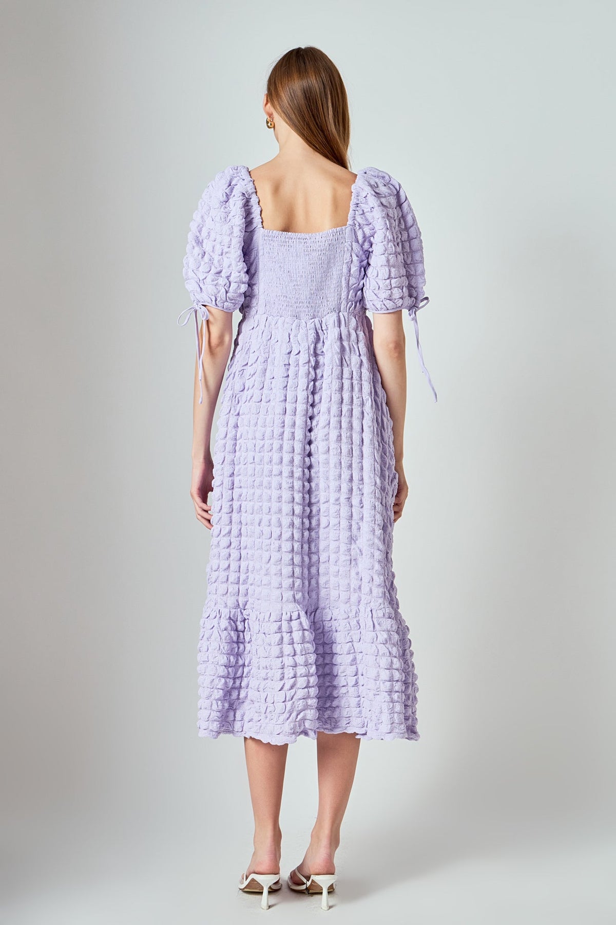 Endless Rose Hot Sale | Bubble Puff Sleeve Maxi Dress