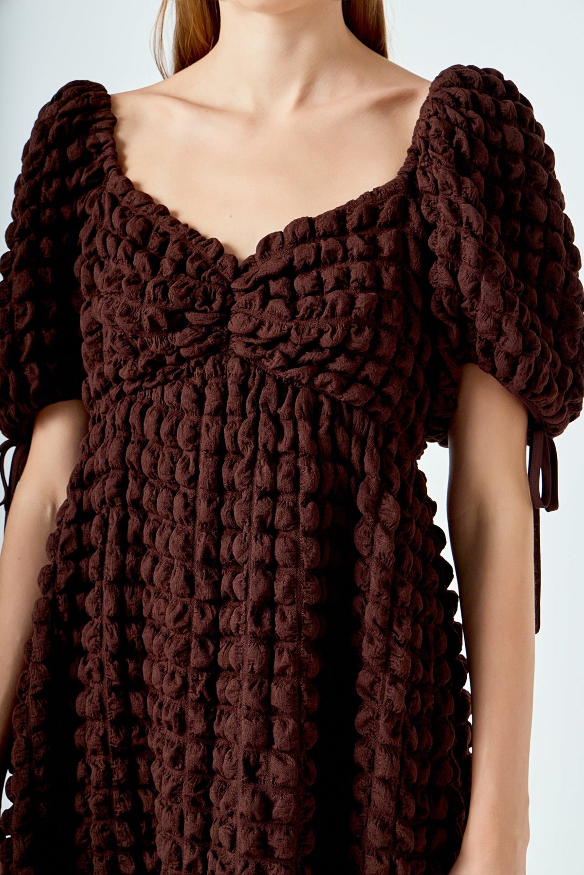 Endless Rose Hot Sale | Bubble Puff Sleeve Maxi Dress
