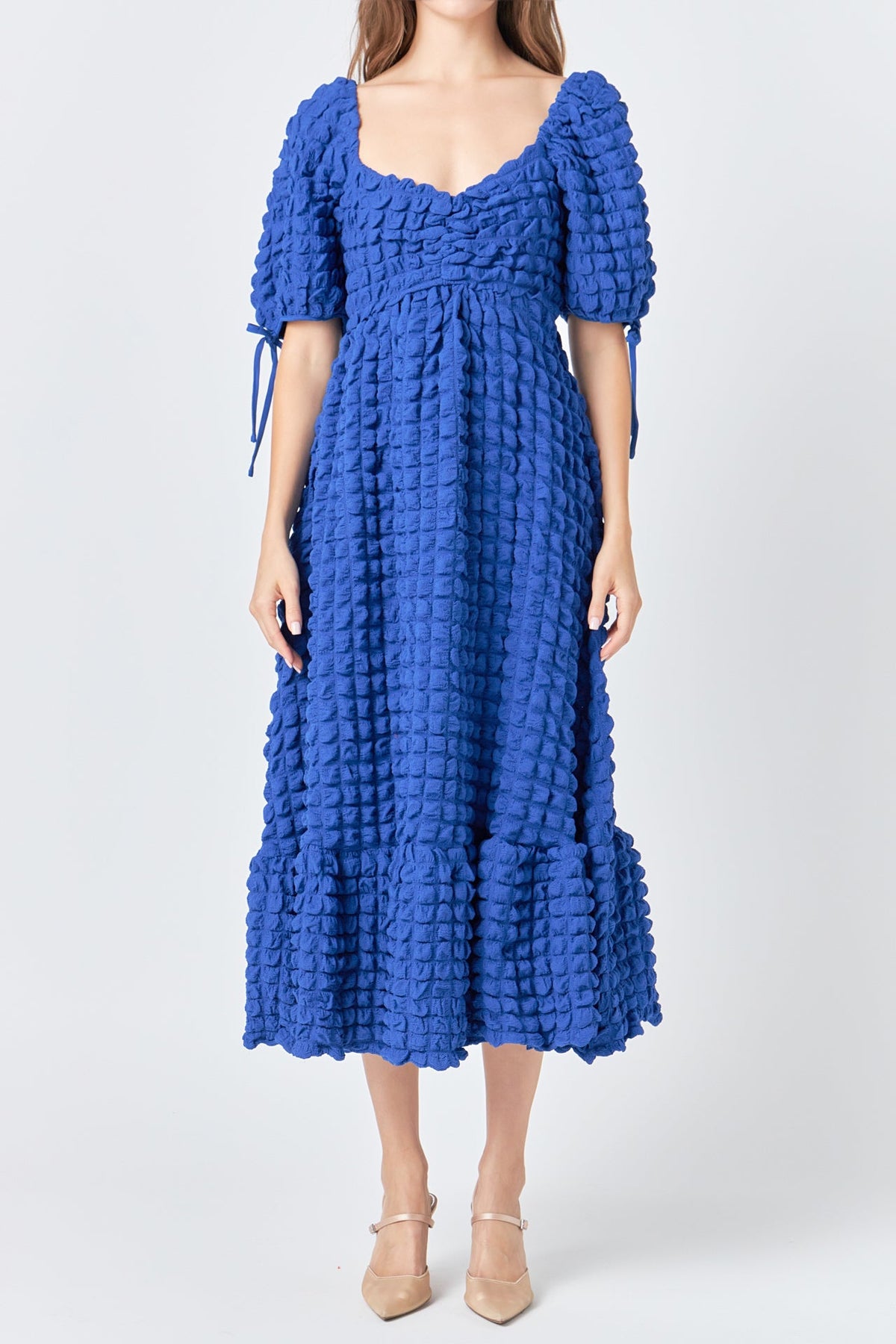 Endless Rose Hot Sale | Bubble Puff Sleeve Maxi Dress