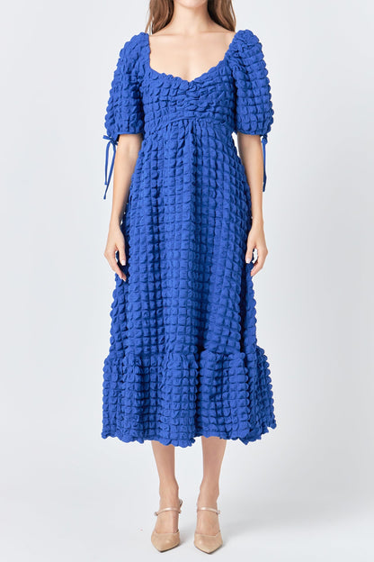 Endless Rose Hot Sale | Bubble Puff Sleeve Maxi Dress