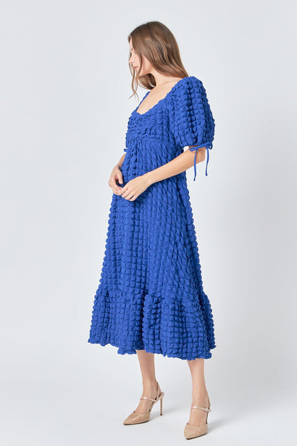 Endless Rose Hot Sale | Bubble Puff Sleeve Maxi Dress