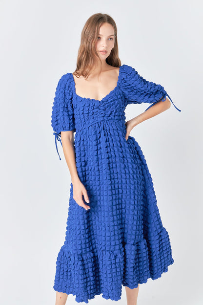 Endless Rose Hot Sale | Bubble Puff Sleeve Maxi Dress