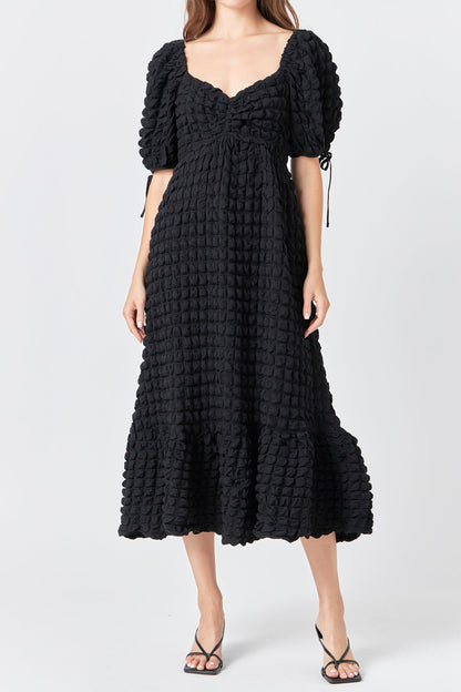 Endless Rose Hot Sale | Bubble Puff Sleeve Maxi Dress