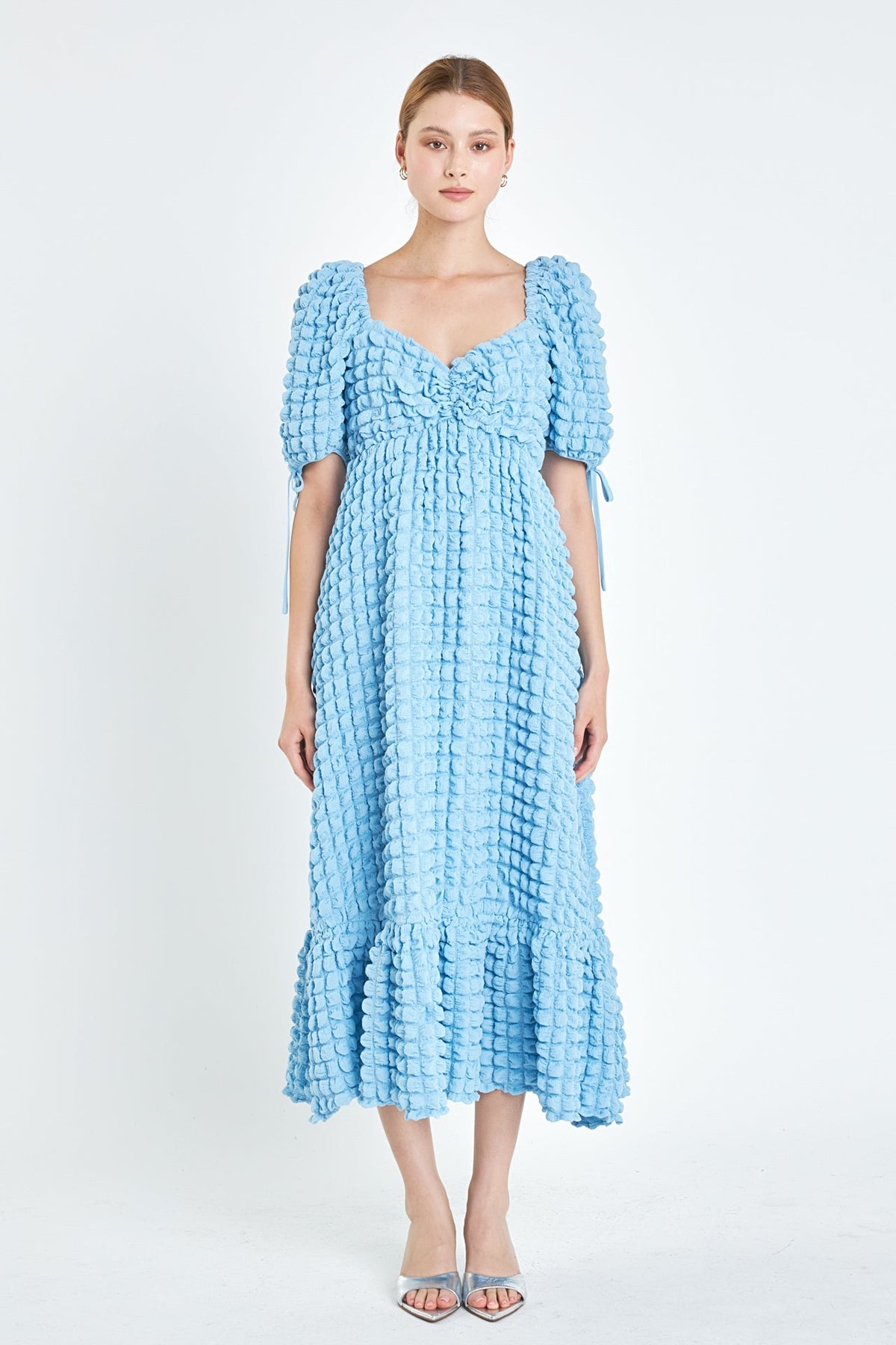 Endless Rose Hot Sale | Bubble Puff Sleeve Maxi Dress