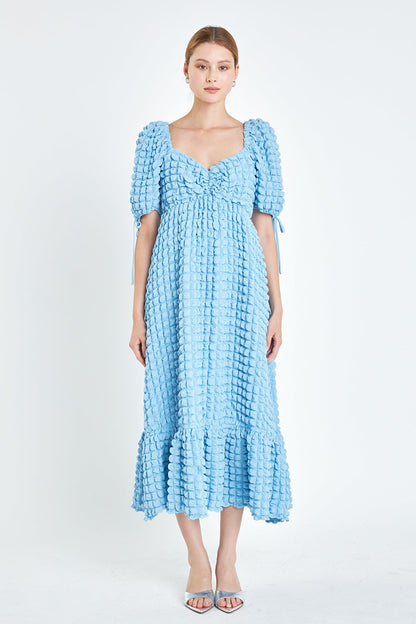 Endless Rose Hot Sale | Bubble Puff Sleeve Maxi Dress