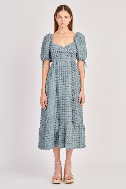 Endless Rose Hot Sale | Bubble Puff Sleeve Maxi Dress