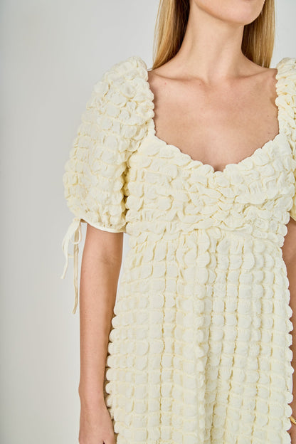 Endless Rose Hot Sale | Bubble Puff Sleeve Maxi Dress