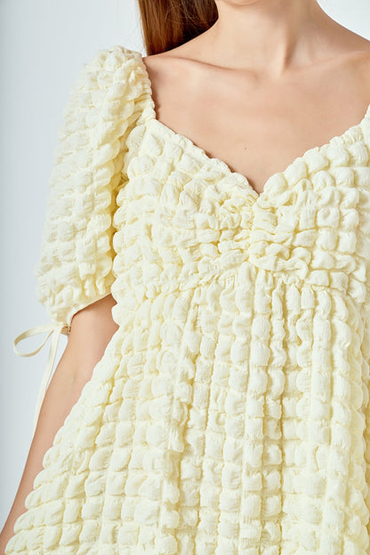 Endless Rose Hot Sale | Bubble Puff Sleeve Maxi Dress