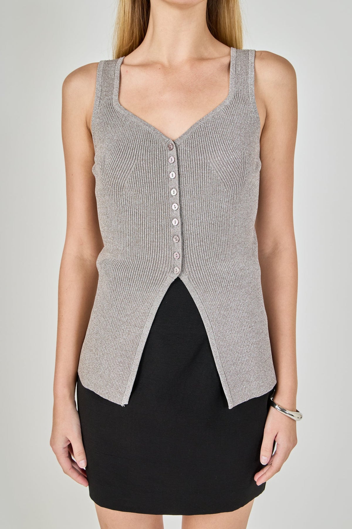 Endless Rose Signature | Knit Sleeveless Long Top