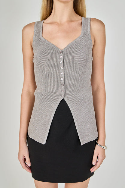 Endless Rose Signature | Knit Sleeveless Long Top
