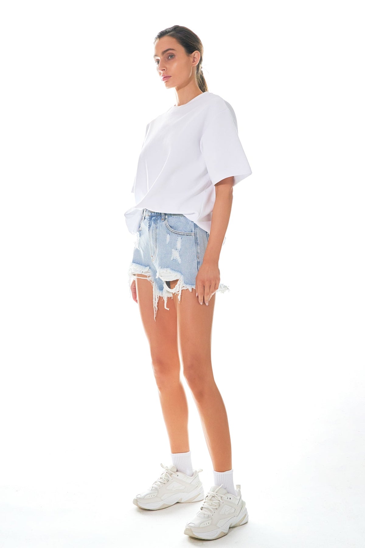 Endless Rose Best Seller | Destroyed Denim Shorts