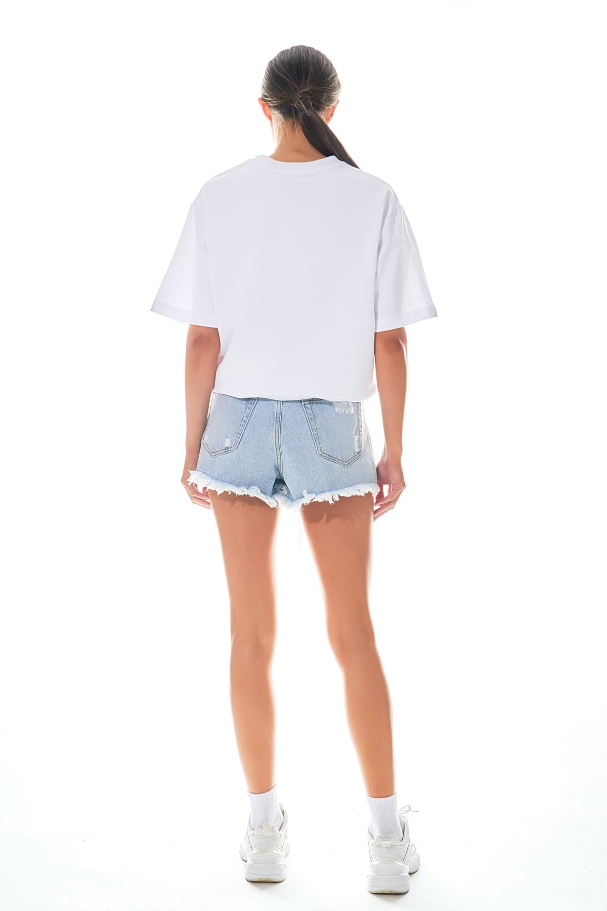 Endless Rose Best Seller | Destroyed Denim Shorts
