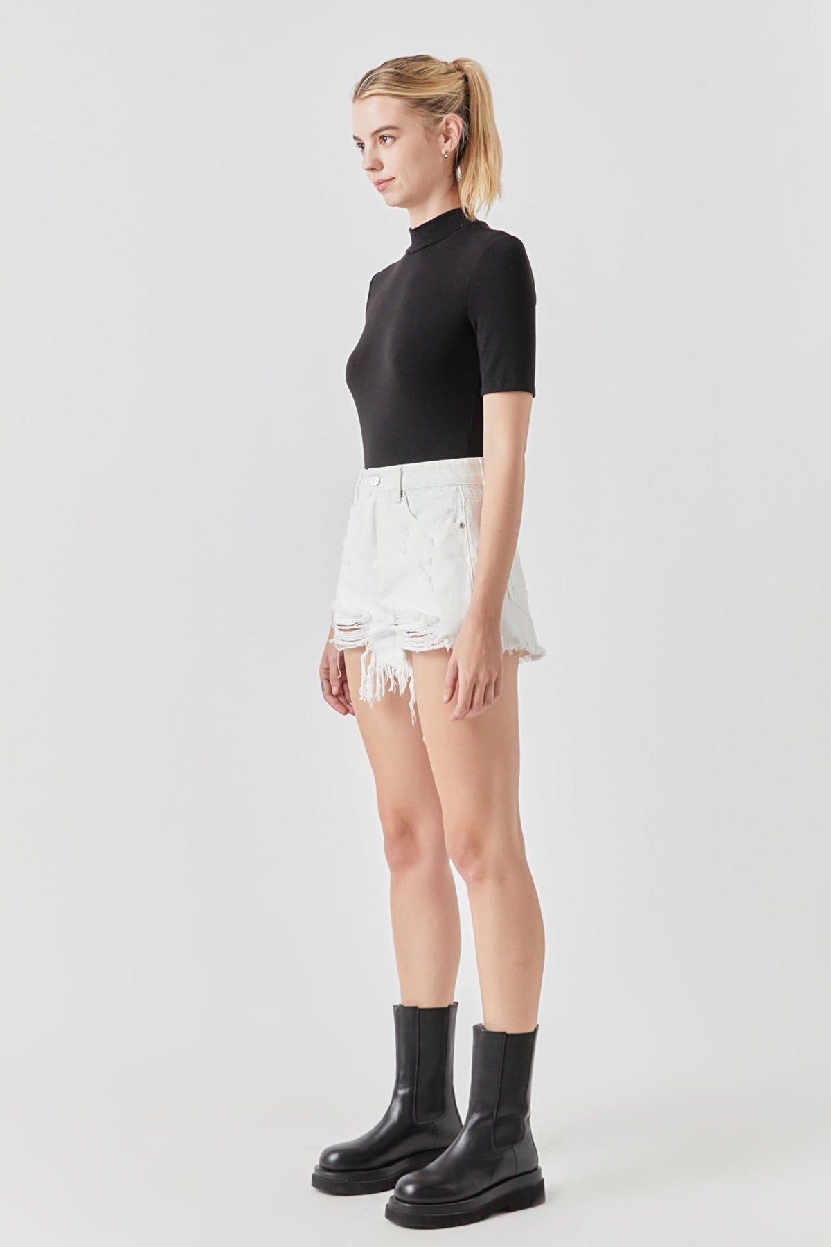 Endless Rose Best Seller | Destroyed Denim Shorts