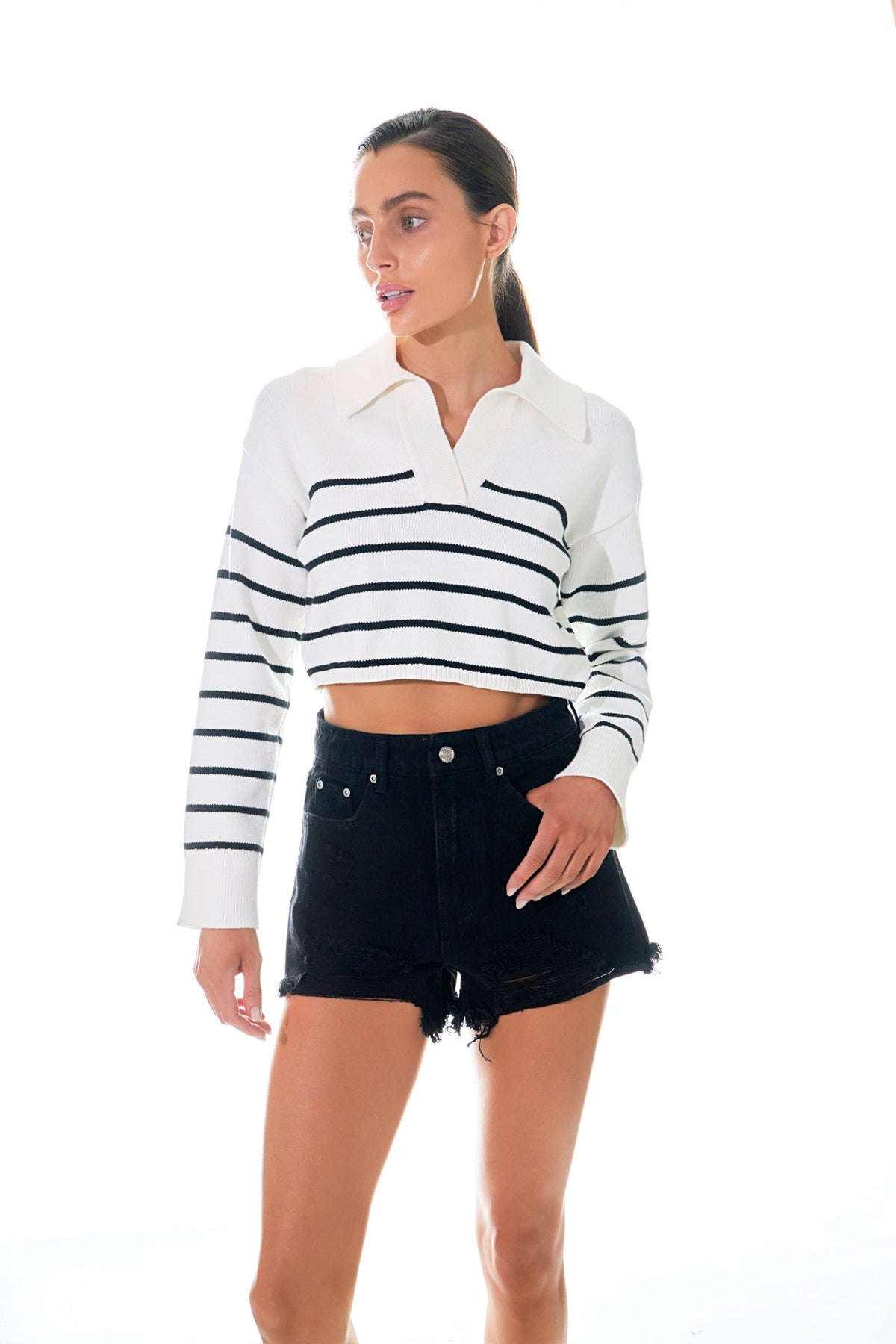 Endless Rose Best Seller | Destroyed Denim Shorts
