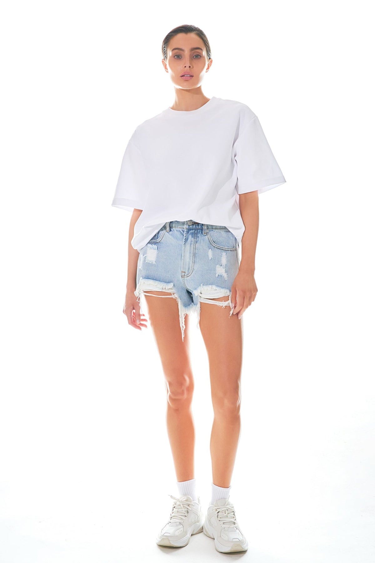 Endless Rose Best Seller | Destroyed Denim Shorts