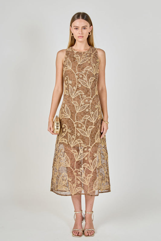 Endless Rose Discount | Textured Sleeveless Maxi Dress